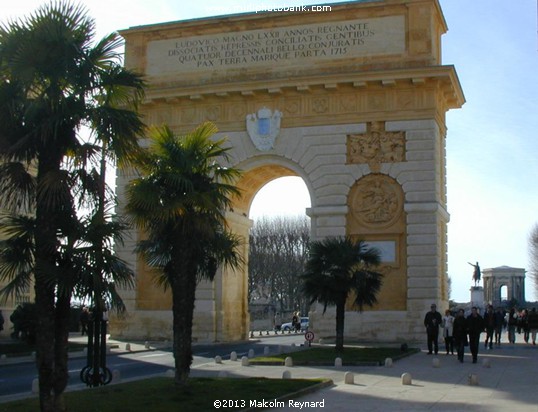  l'Arc de Triomphe à Montpellier