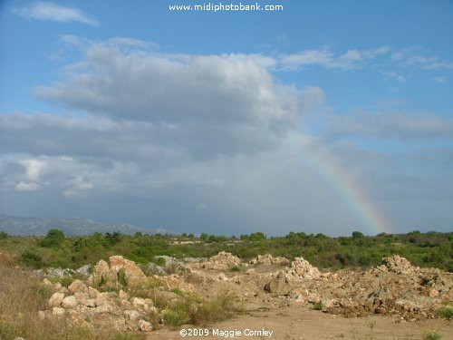 Autumn Rainbow over the Corbières