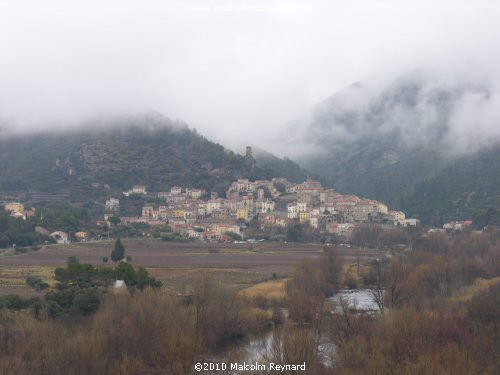 Roquebrun in Midwinter