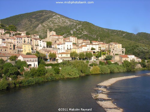 Roquebrun", in the hills of the "Haut Languedoc Regional Park