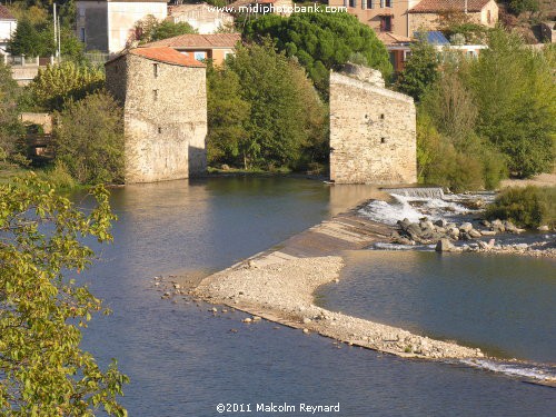 Roquebrun", in the hills of the "Haut Languedoc Regional Park