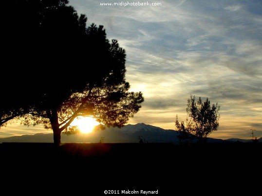 Sunset over the Pyrénées 