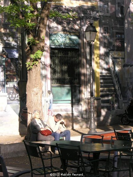 A nice quiet Square in Montpellier