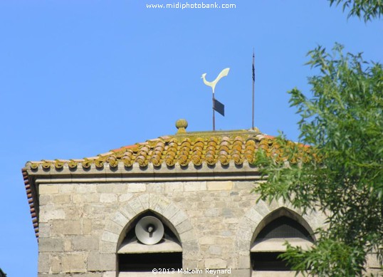 The small town of Lagrasse in the Corbières Hills
