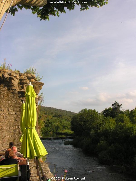 The small town of Lagrasse in the Corbières Hills