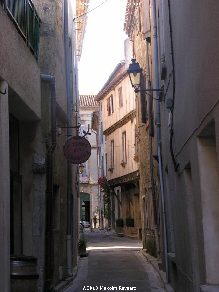 The small town of Lagrasse in the Corbières Hills