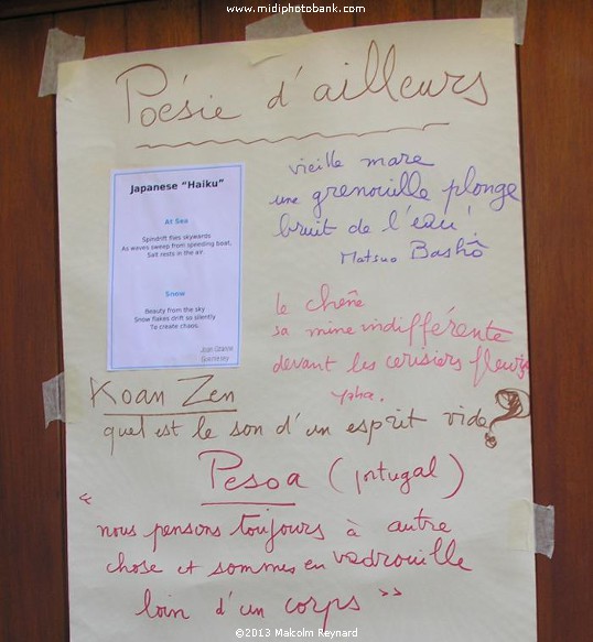 Poetry" in the "Quartier" St Jacques of Béziers