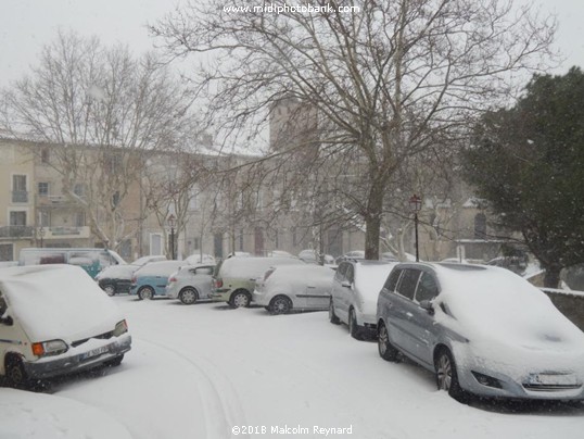 Béziers in the Snow