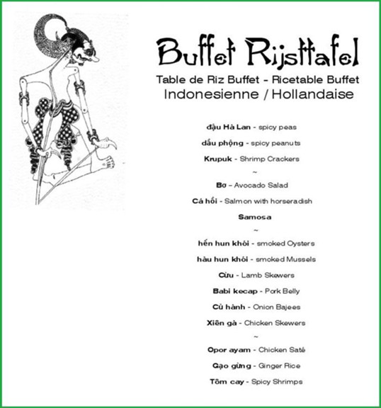 Buffet Rijsttafel Table  - Ricetable Buffet