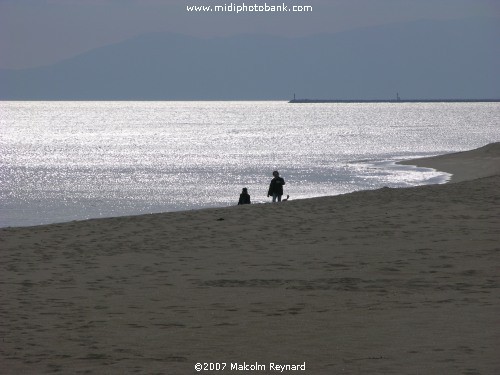 The quiet winter beaches of the Languedoc