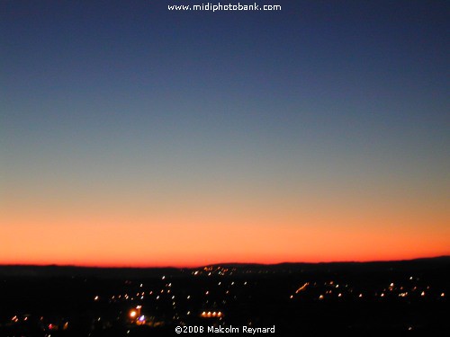 Sunset over the Languedoc