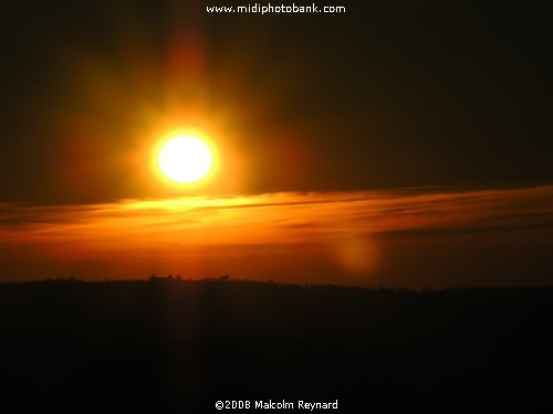 Sunset over the Ségala