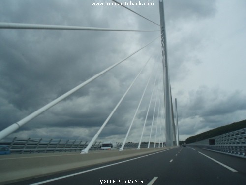 Crossing the famous Millau Viaduct