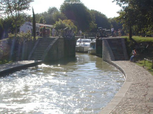 Canal du Midi - Puichèric Double Lock