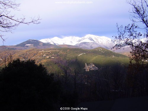 Early morning sunshine on the Pyrénées