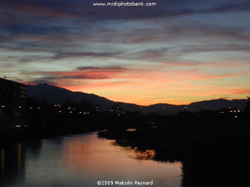 Sunset over the River Tech