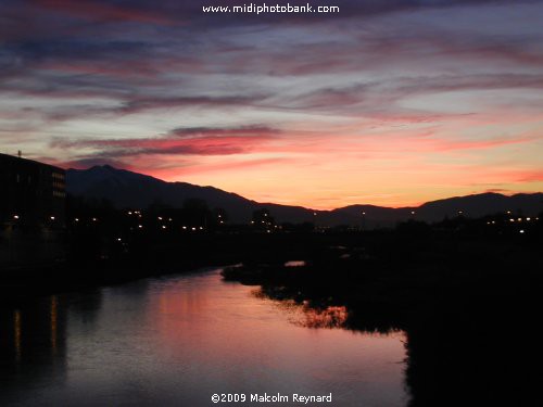 Sunset over the River Tech