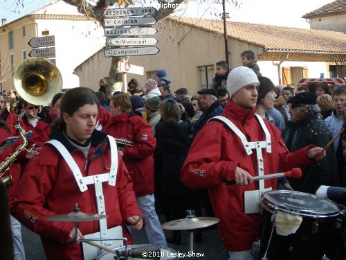 "Fête de Mimosa" at Roquebrun