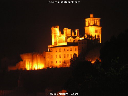 The Floodlit Cathedral of Saint Nazaire