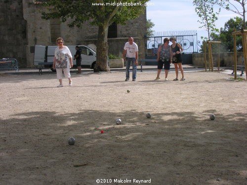 The Traditional French Game of "Boules"