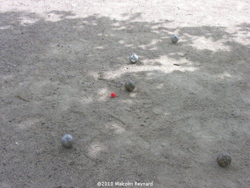 The Traditional French Game of "Boules"