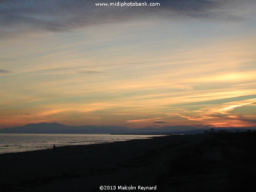 A "Winter Sunset" at Sérignan Plage