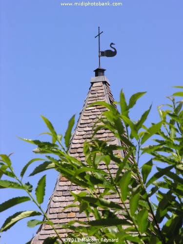 The tiny Village of "Combes", in the mountains of the "Haut Languedoc Regional Park"