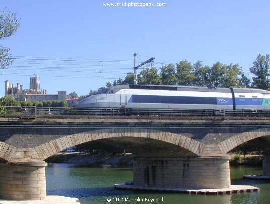 TGV on its way South into Spain