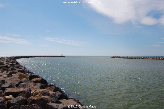 Mouth of the river Aude