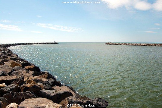 The mouth of the River Aude