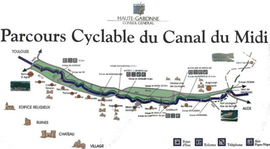 Cycling along the Midi Canal