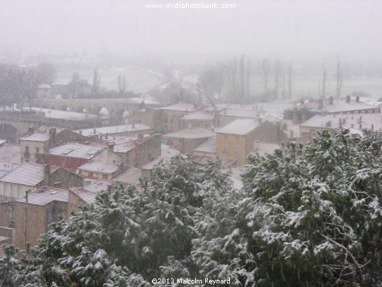 Snow in Béziers !