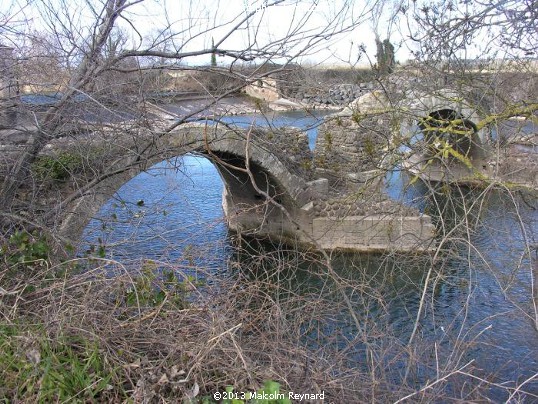 Chemin de Compostela - Pinet à St Thibéry sur Lo Camin Romieu - Via Domitia